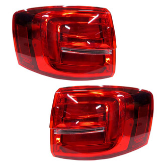 Pacific Best® - Driver and Passenger Side Outer Replacement Tail Lights (CAPA Certified)
