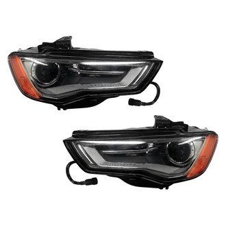 Pacific Best® - Driver and Passenger Side Replacement Headlight Set Lens and Housing (NSF Certified)