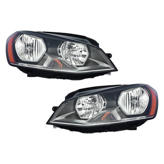 Pacific Best® - Driver and Passenger Side Replacement Headlight Set (Standard Line)