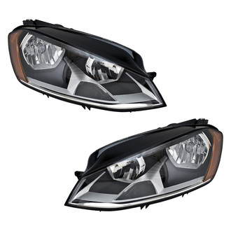 Pacific Best® - Driver and Passenger Side Replacement Headlight Set (Standard Line)