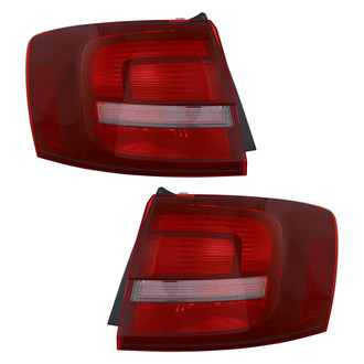Pacific Best® - Driver and Passenger Side Outer Replacement Tail Lights (Standard Line)
