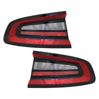 Pacific Best® - Driver and Passenger Side Outer Replacement Tail Lights (CAPA Certified)