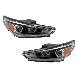 Pacific Best® - Driver and Passenger Side Replacement Headlight Set (Standard Line)