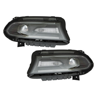 Pacific Best® - Driver and Passenger Side Replacement Headlight Set (CAPA Certified)
