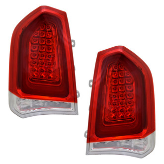 Pacific Best® - Driver and Passenger Side Replacement Tail Lights (CAPA Certified)