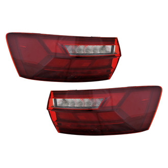 Pacific Best® - Driver and Passenger Side Outer Replacement Tail Lights (Standard Line)