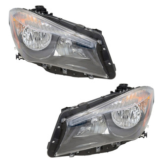 Pacific Best® - Driver and Passenger Side Replacement Headlight Set (CAPA Certified)
