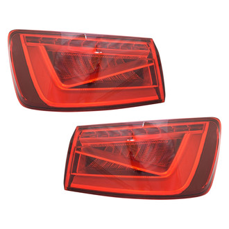 Pacific Best® - Driver and Passenger Side Outer Replacement Tail Lights (Standard Line)