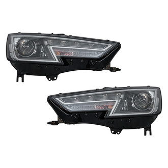 Pacific Best® - Driver and Passenger Side Replacement Headlight Set (NSF Certified)