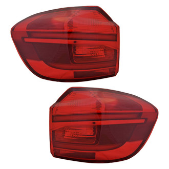 Pacific Best® - Driver and Passenger Side Outer Replacement Tail Lights (Standard Line)