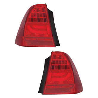 Pacific Best® - Driver and Passenger Side Outer Replacement Tail Lights (Standard Line)