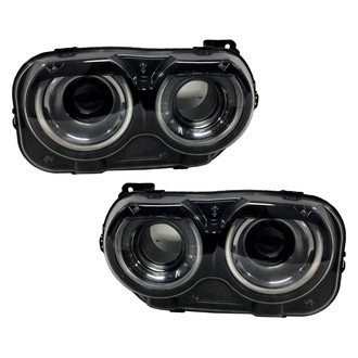 Pacific Best® - Driver and Passenger Side Replacement Headlight Set (CAPA Certified)