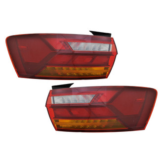 Pacific Best® - Driver and Passenger Side Outer Replacement Tail Lights (CAPA Certified)