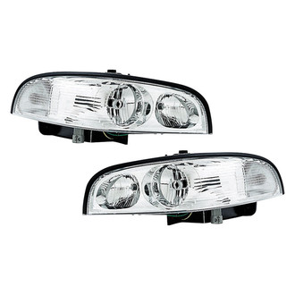 Pacific Best® - Driver and Passenger Side Replacement Headlight Set (CAPA Certified)