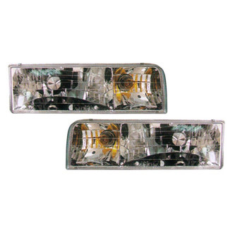 Pacific Best® - Driver and Passenger Side Replacement Headlight Set (Standard Line)