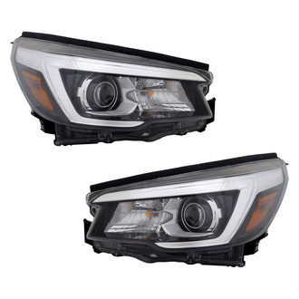 Pacific Best® - Driver and Passenger Side Replacement Headlight Set (CAPA Certified)