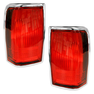 Pacific Best® - Driver and Passenger Side Replacement Tail Lights (Standard Line)