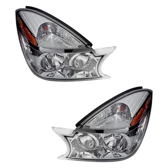 Pacific Best® - Driver and Passenger Side Replacement Headlight Set (CAPA Certified)