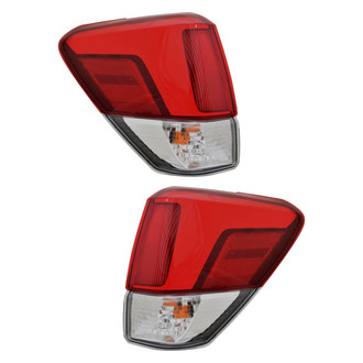 Pacific Best® - Driver and Passenger Side Outer Replacement Tail Lights (Standard Line)