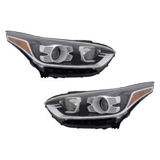 Pacific Best® - Driver and Passenger Side Replacement Headlight Set (Standard Line)