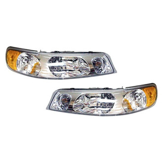Pacific Best® - Driver and Passenger Side Replacement Headlight Set (Standard Line)