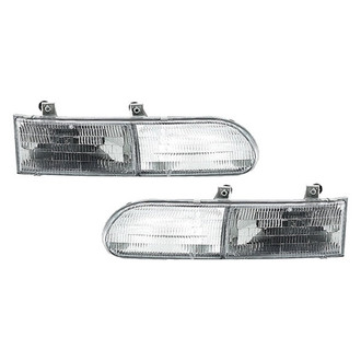 Pacific Best® - Driver and Passenger Side Replacement Headlight Set (Standard Line)