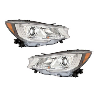 Pacific Best® - Driver and Passenger Side Replacement Headlight Set (CAPA Certified)