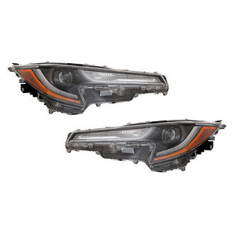 Pacific Best® - Driver and Passenger Side Replacement Headlight Set (CAPA Certified)
