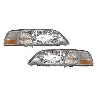 Pacific Best® - Driver and Passenger Side Replacement Headlight Set (Standard Line)