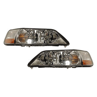 Pacific Best® - Driver and Passenger Side Replacement Headlight Set (Standard Line)