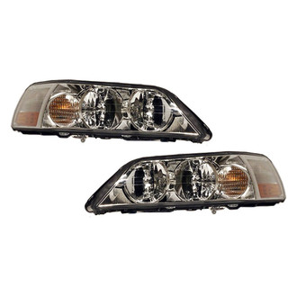 Pacific Best® - Driver and Passenger Side Replacement Headlight Set (CAPA Certified)