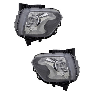 Pacific Best® - Driver and Passenger Side Lower Replacement Headlight Set (Standard Line)