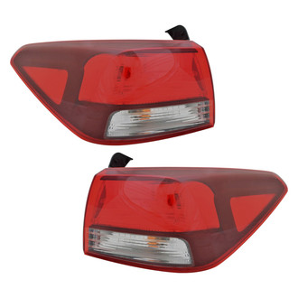 Pacific Best® - Driver and Passenger Side Outer Replacement Tail Lights (Standard Line)