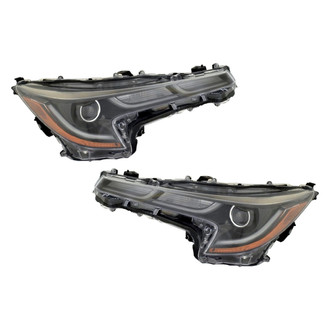 Pacific Best® - Driver and Passenger Side Replacement Headlight Set (Standard Line)