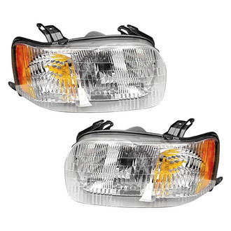 Pacific Best® - Driver and Passenger Side Replacement Headlight Set (Standard Line)