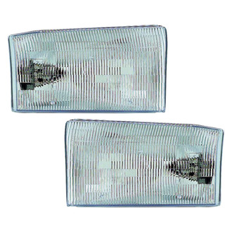 Pacific Best® - Driver and Passenger Side Replacement Headlight Set (CAPA Certified)