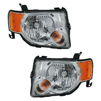 Pacific Best® - Driver and Passenger Side Replacement Headlight Set (Standard Line)