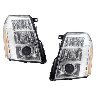 Pacific Best® - Driver and Passenger Side Replacement Headlight Set (CAPA Certified)