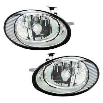 Pacific Best® - Driver and Passenger Side Replacement Headlight Set (Standard Line)