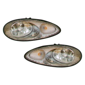 Pacific Best® - Driver and Passenger Side Replacement Headlight Set (Standard Line)
