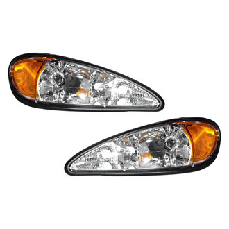 Pacific Best® - Driver and Passenger Side Replacement Headlight Set (Standard Line)