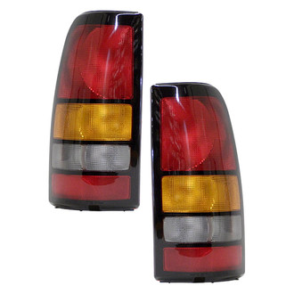 Pacific Best® - Driver and Passenger Side Replacement Tail Light Lens and Housings (Standard Line)