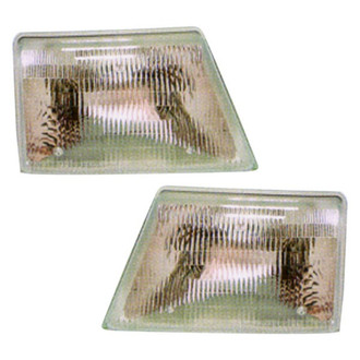 Pacific Best® - Driver and Passenger Side Replacement Headlight Set (CAPA Certified)