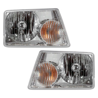 Pacific Best® - Driver and Passenger Side Replacement Headlight Set (Standard Line)