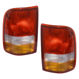 Pacific Best® - Driver and Passenger Side Replacement Tail Light Lens and Housings (CAPA Certified)