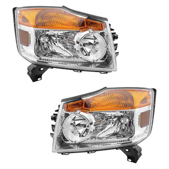 Pacific Best® - Driver and Passenger Side Replacement Headlight Set (Standard Line)