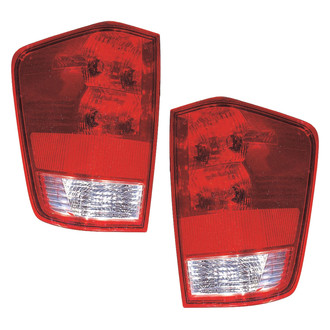 Pacific Best® - Driver and Passenger Side Outer Replacement Tail Lights (Standard Line)