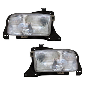 Pacific Best® - Driver and Passenger Side Replacement Headlight Set (Standard Line)