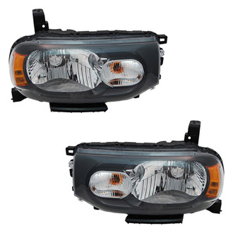 Pacific Best® - Driver and Passenger Side Replacement Headlight Set (CAPA Certified)