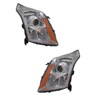 Pacific Best® - Driver and Passenger Side Replacement Headlight Set (CAPA Certified)